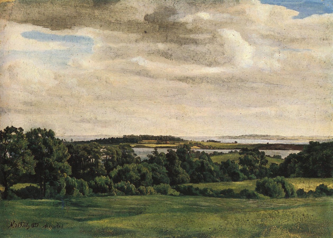 French : Paysage du Holstein - Adolph Friedrich Vollmer