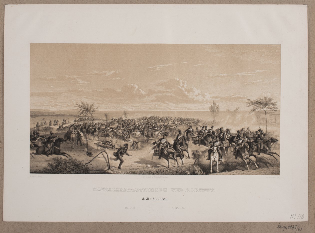 La bataille de cavalerie à Aarhus - Johan Adolph Kittendorff