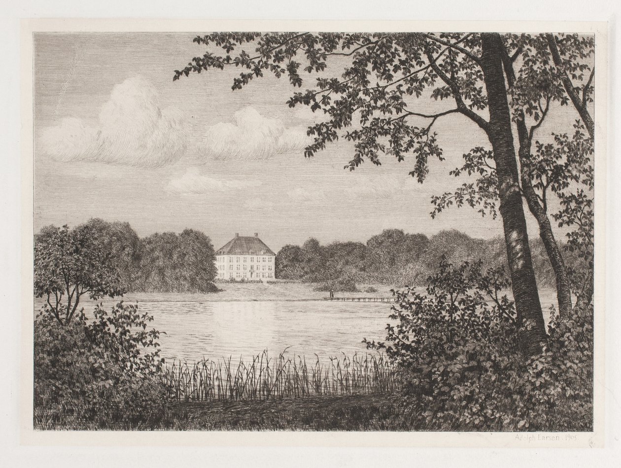 Partie à Dronninggaard - Adolph Larsen
