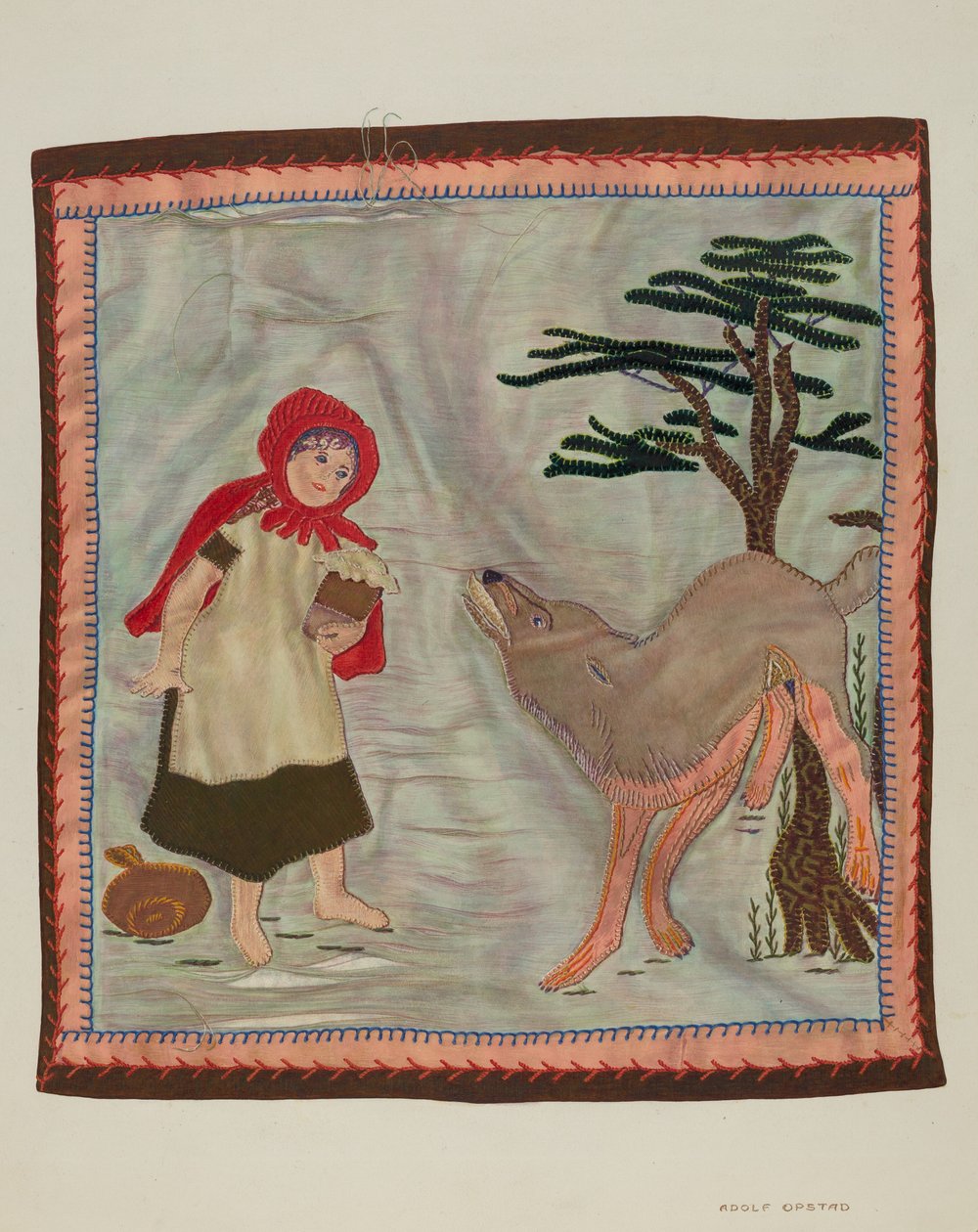 Détail de couverture Le Petit Chaperon Rouge - Adolph Opstad