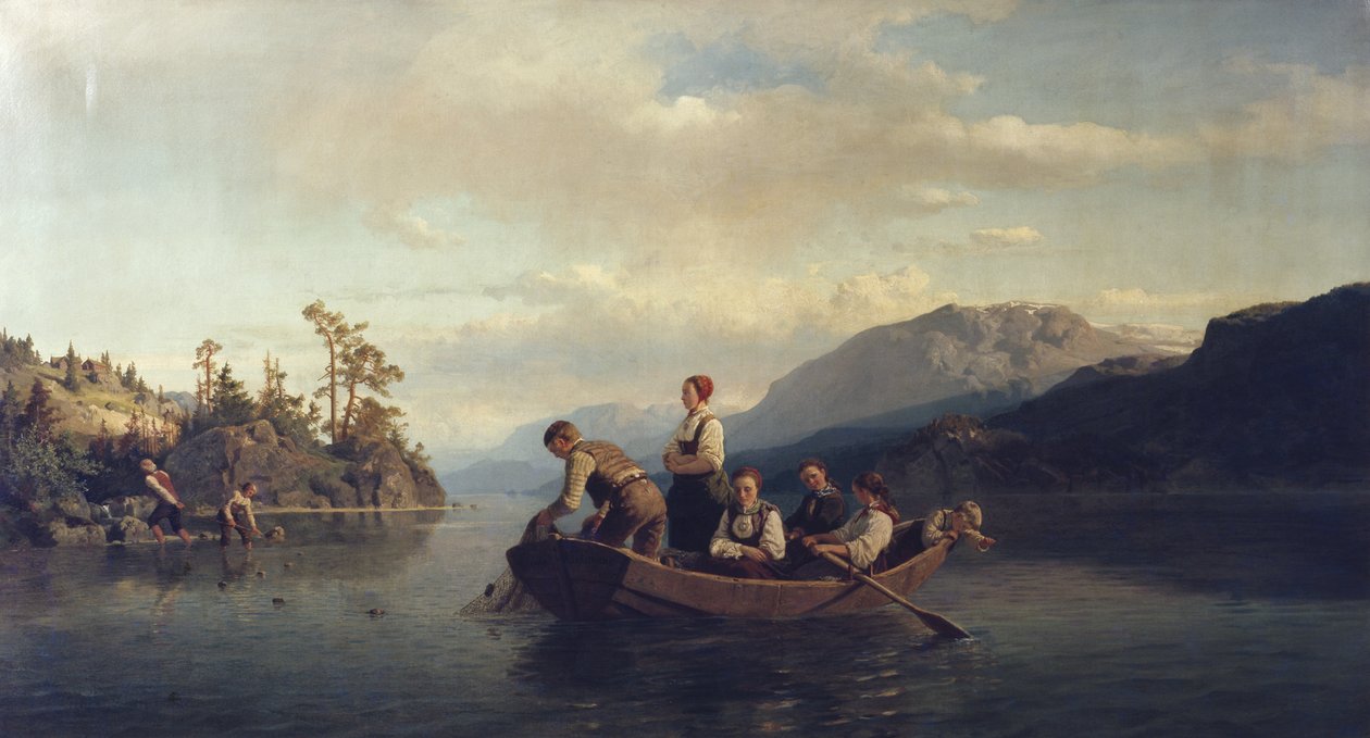 Soirée à Krøderen - Adolph Tidemand