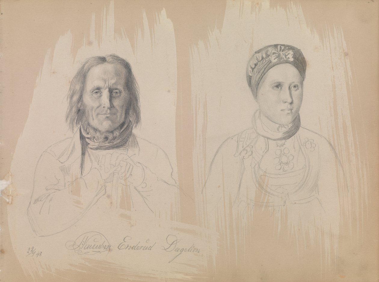 Pål Knutsen Enderud, Uvdal et Femme - Adolph Tidemand
