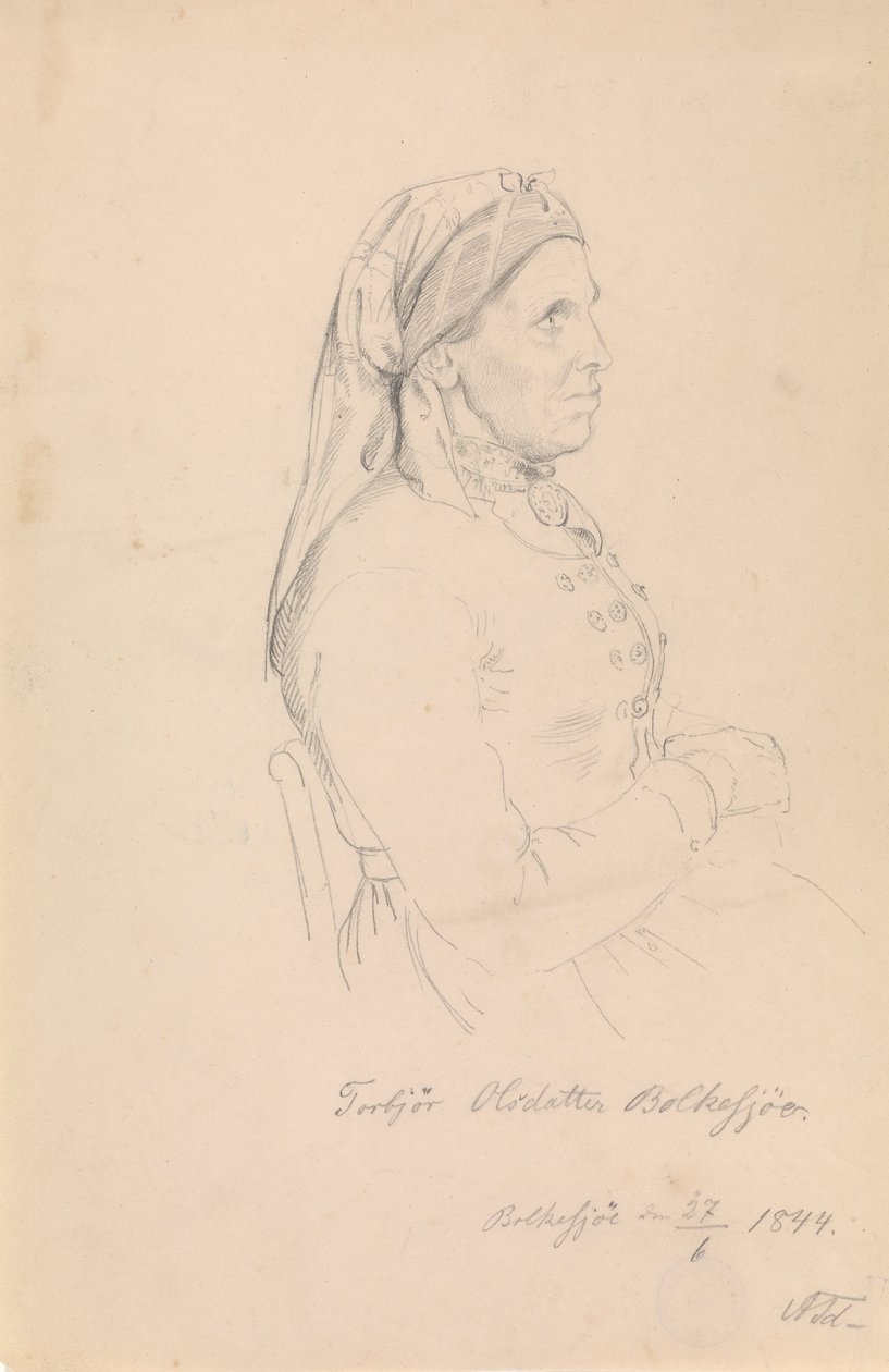 Torbjørg Olsdatter Bolkesjø - Adolph Tidemand
