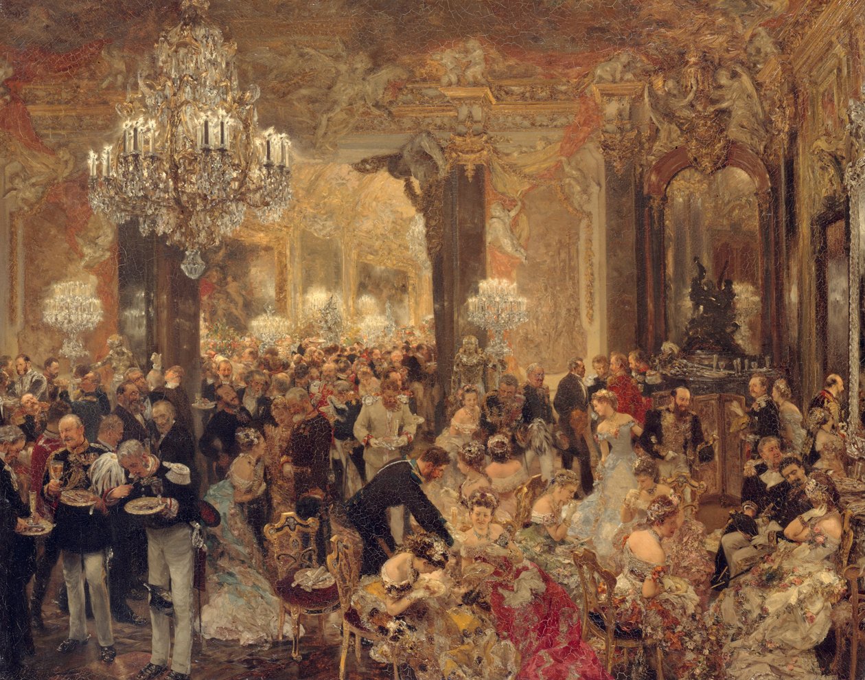 Le Souper de Bal - Adolph Menzel