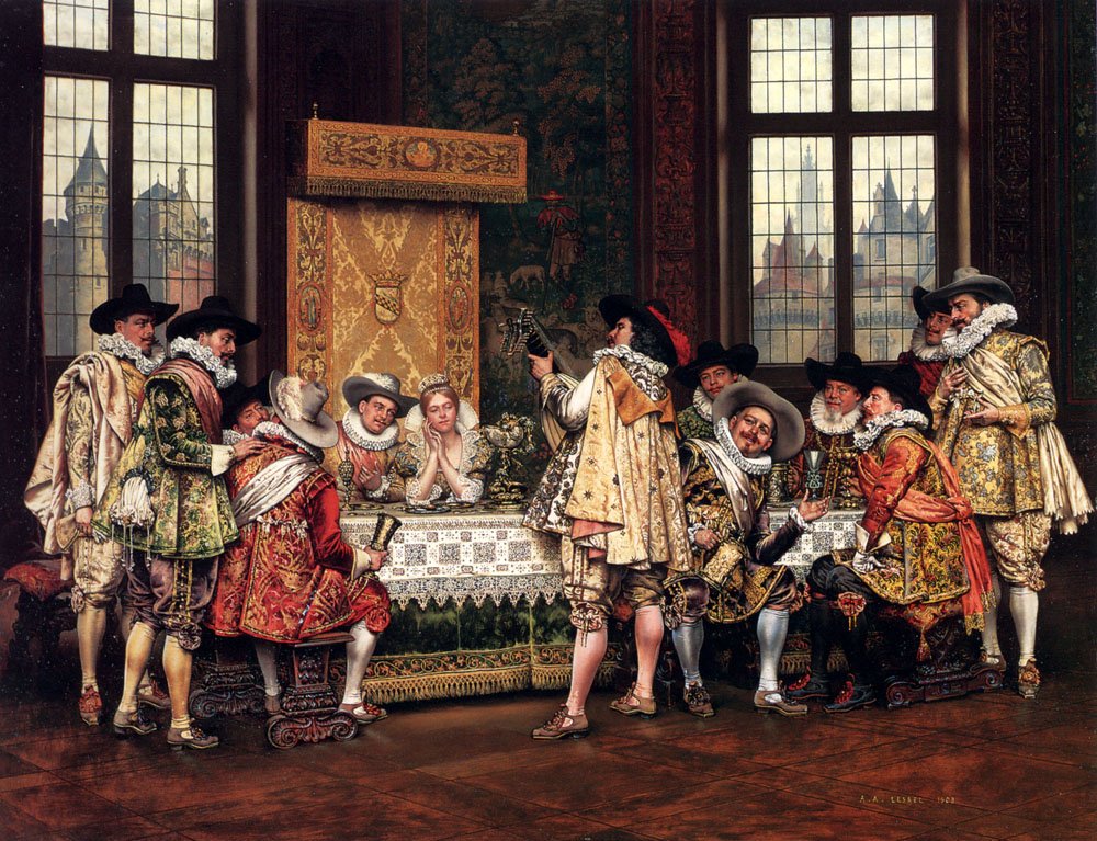 Une Interlude Musicale - Adolphe Alexandre Lesrel