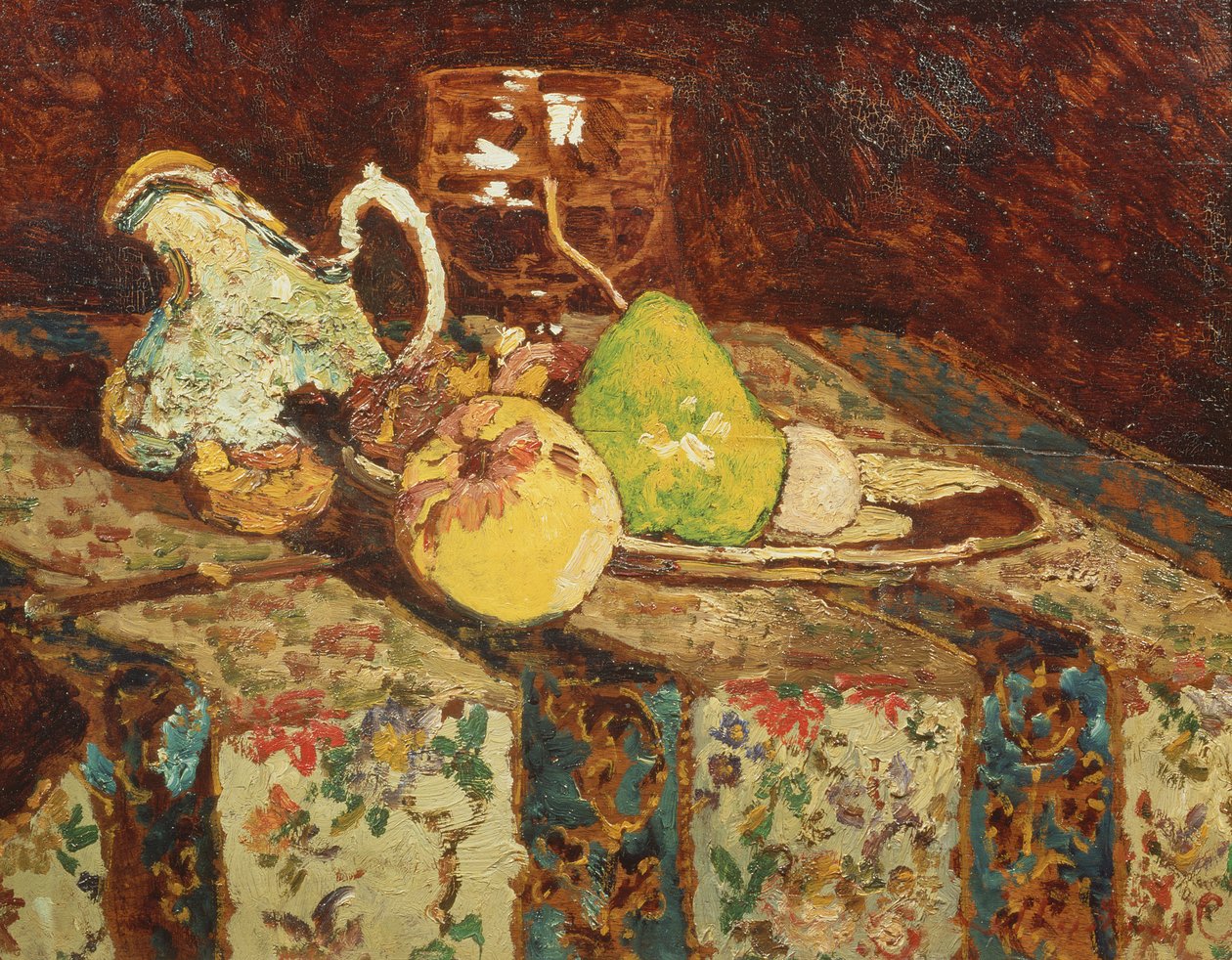 Nature morte avec pichet blanc, vers 1878-80 - Adolphe Joseph Thomas Monticelli