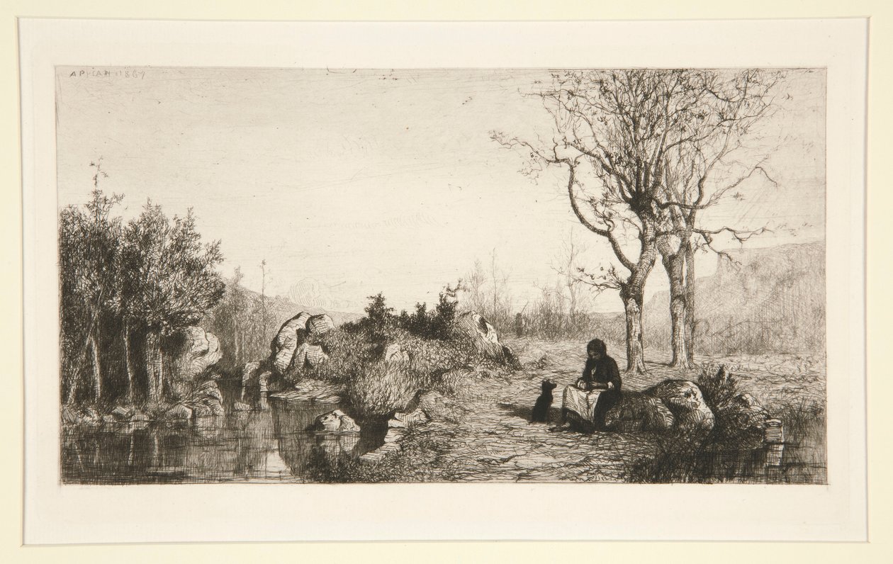 Bords du ruisseau à Rossilon (Ain) - Adolphe Appian