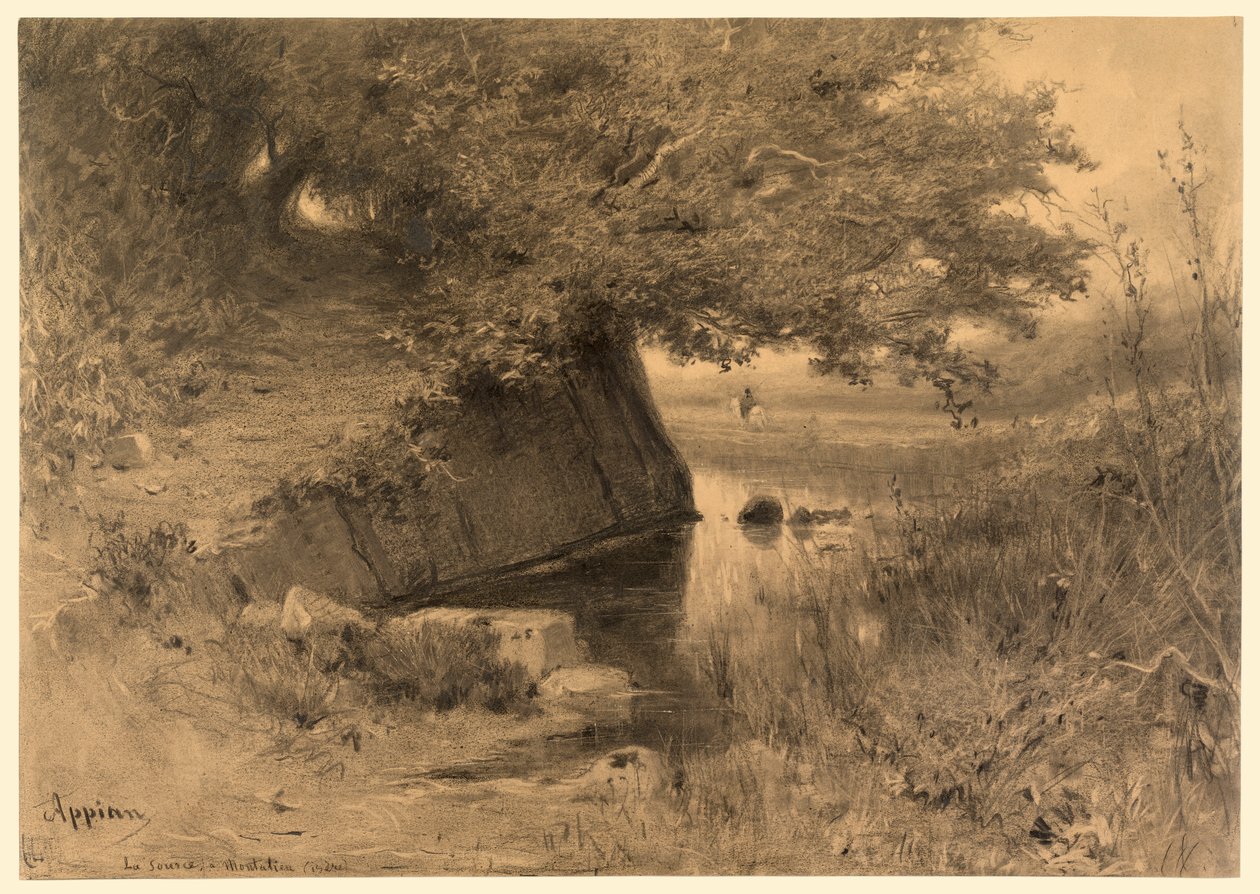 Paysage (La source à Montalieu) - Adolphe Appian