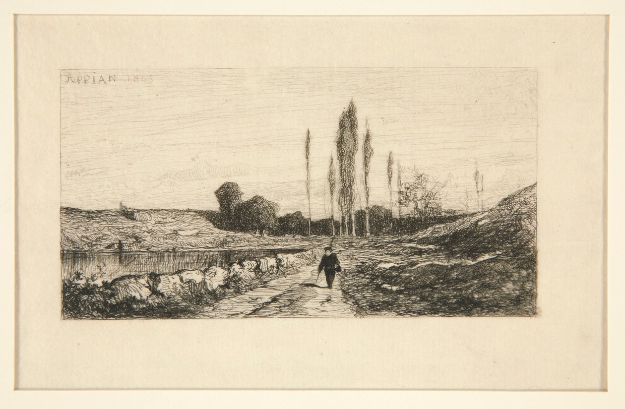 Sentier au bord - Adolphe Appian