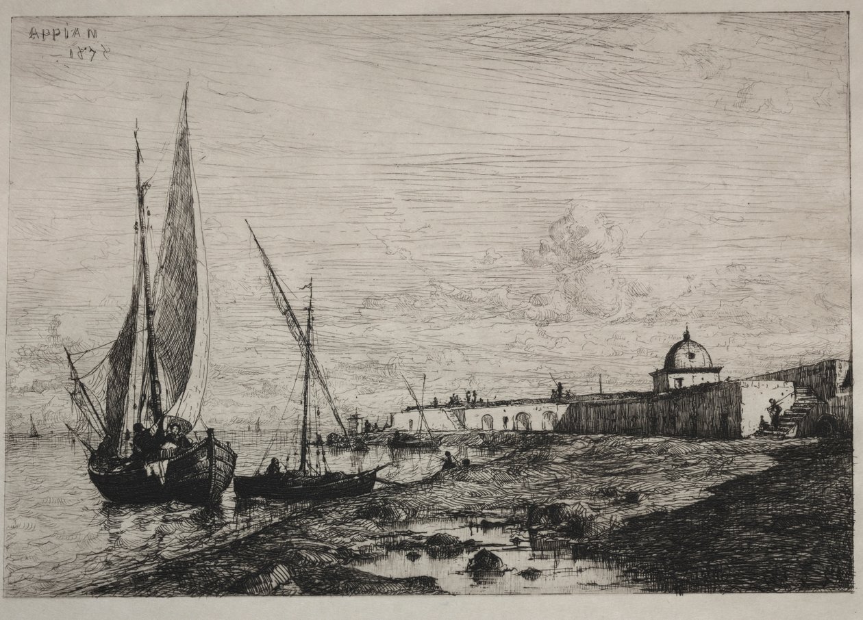 Le port de San Remo, 1878 - Adolphe Appian
