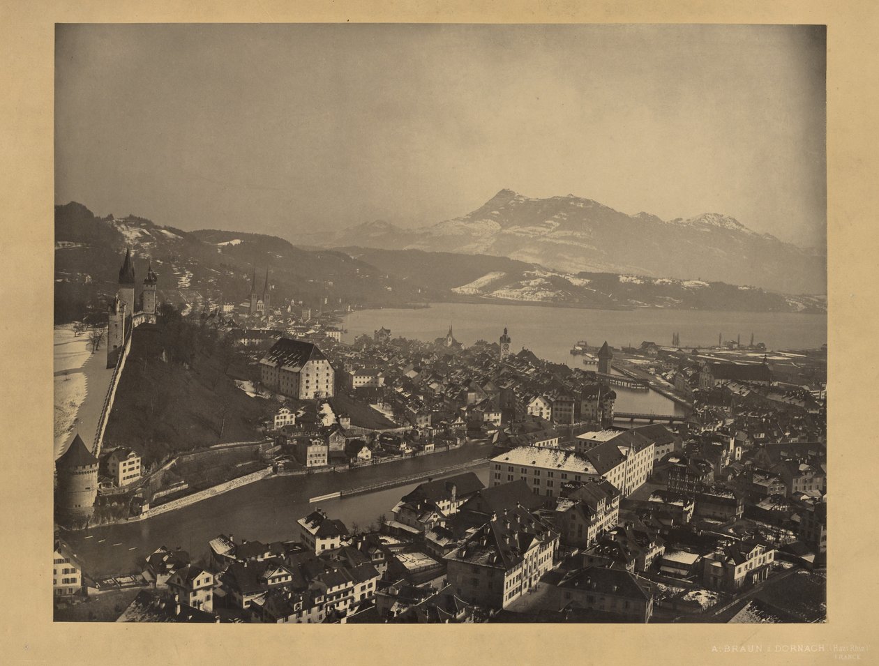 [Lac des Quatre-Cantons, Suisse] - Adolphe Braun