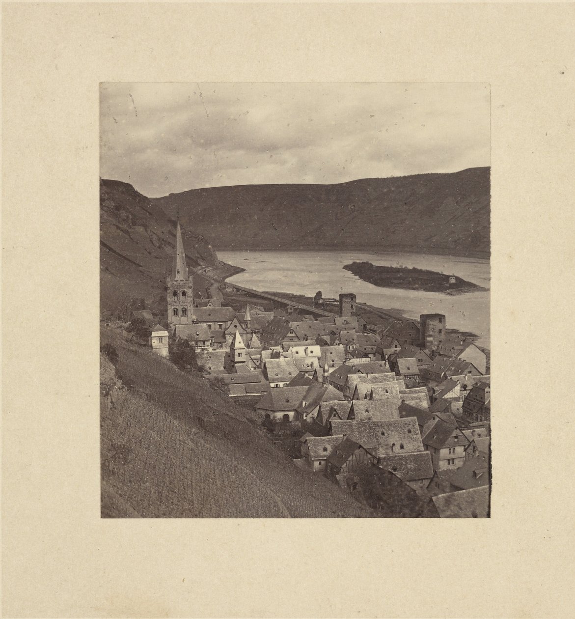 Vue sur le Rhin - Adolphe Braun