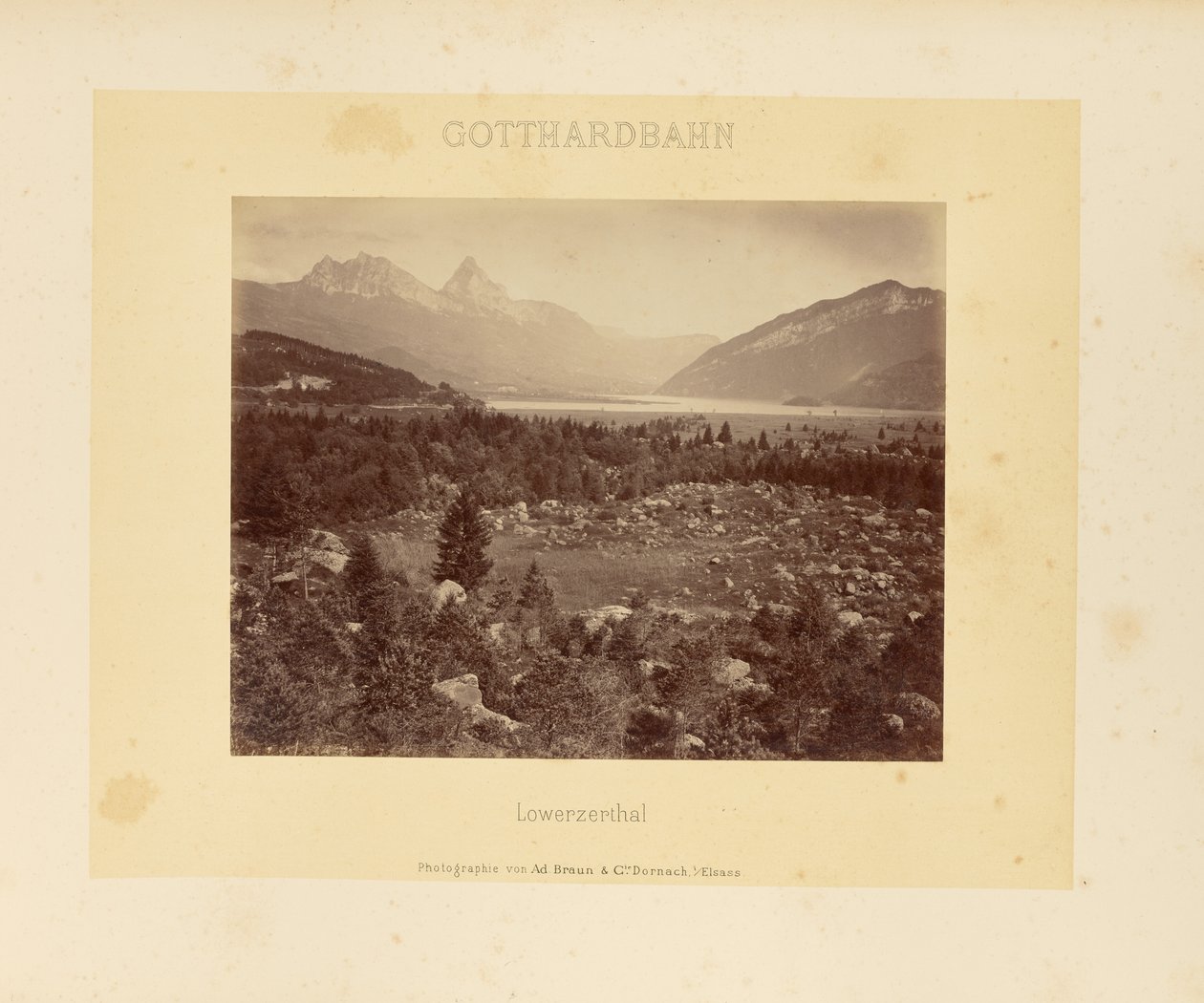 Chemin de fer du Saint-Gothard : Lowerzerthal - Adolphe Braun and Cie