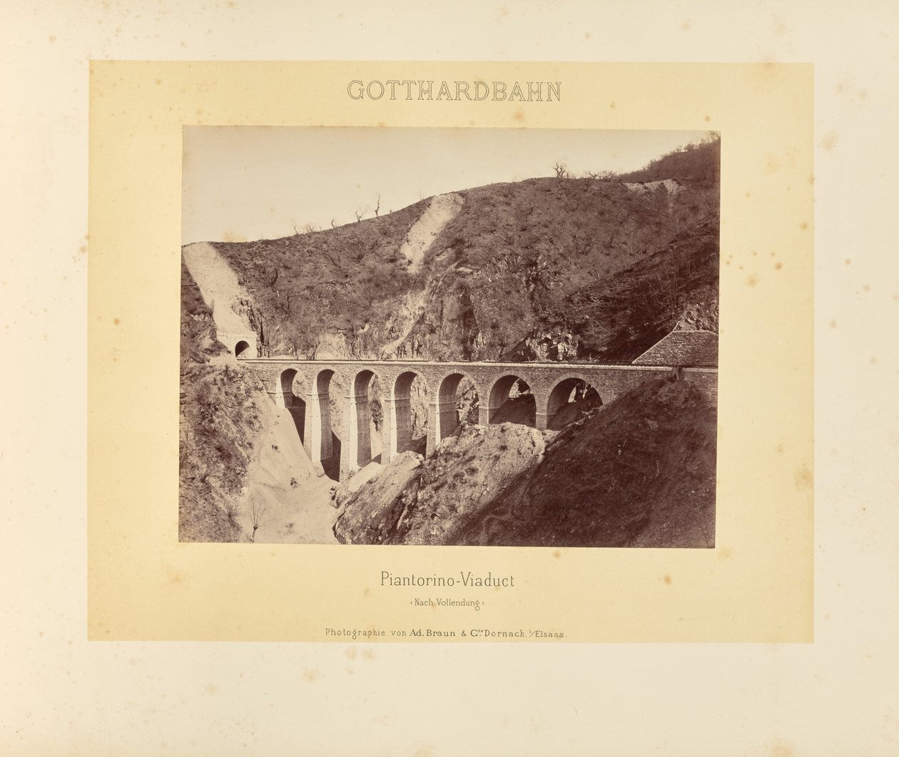 Chemin de fer du Gothard : Viaduc de Piantorino (Après l