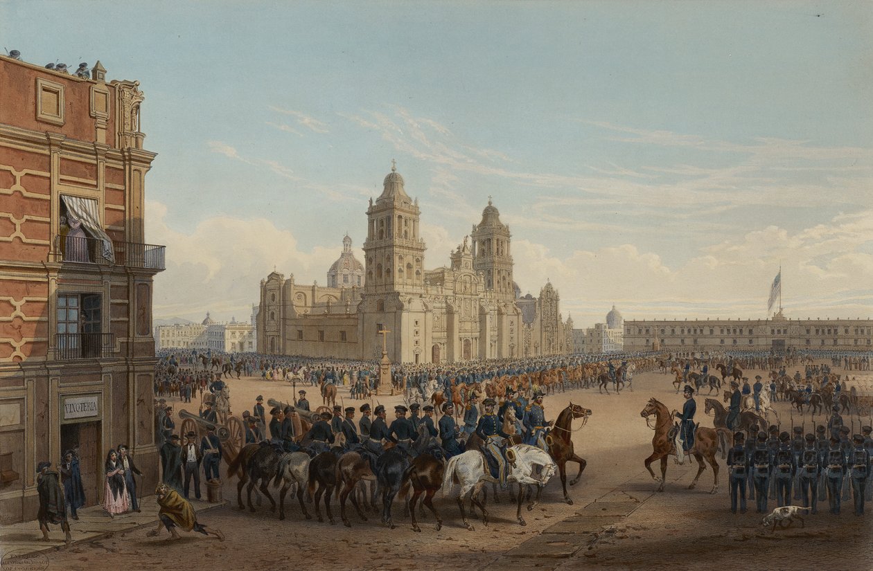 Entrée du général Scott à Mexico - Adolphe Jean Baptiste Bayot