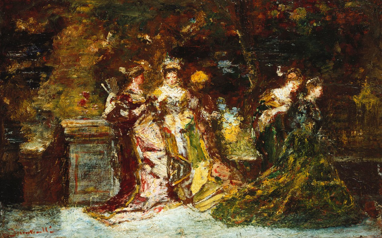 Fête Galante, c.1870 - Adolphe Joseph Thomas Monticelli
