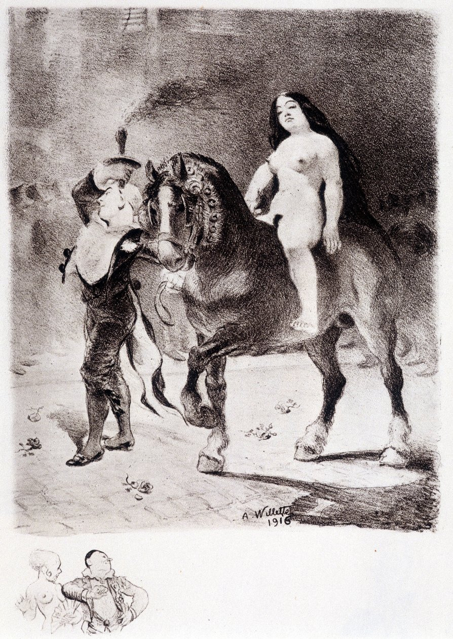 Orgueil - Dessin par Willette - Adolphe Leon Willette
