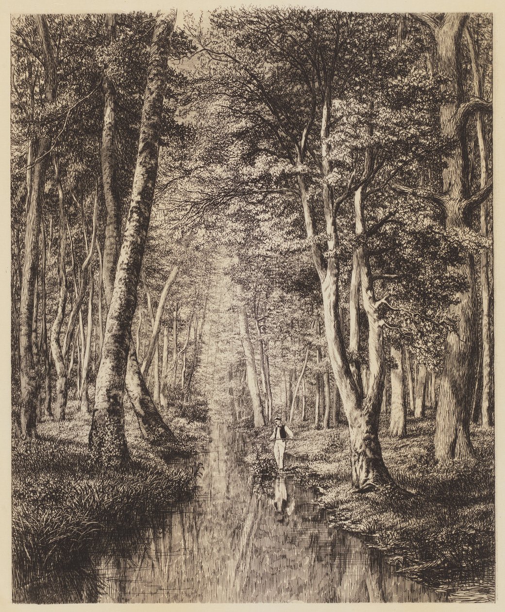 Rivière sous bois - Adolphe Martial Potemont
