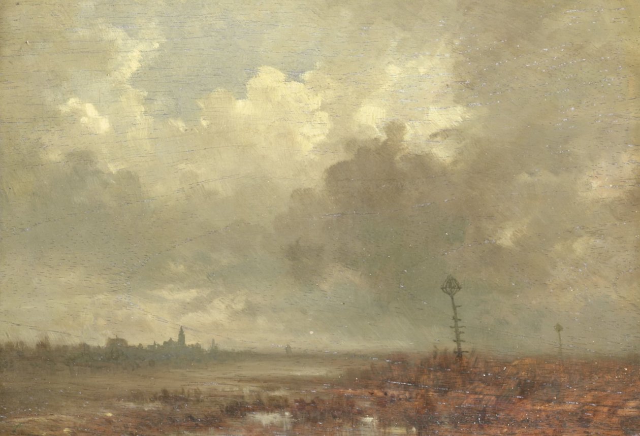 Vue de rivière au soir - Adolphe Mouilleron