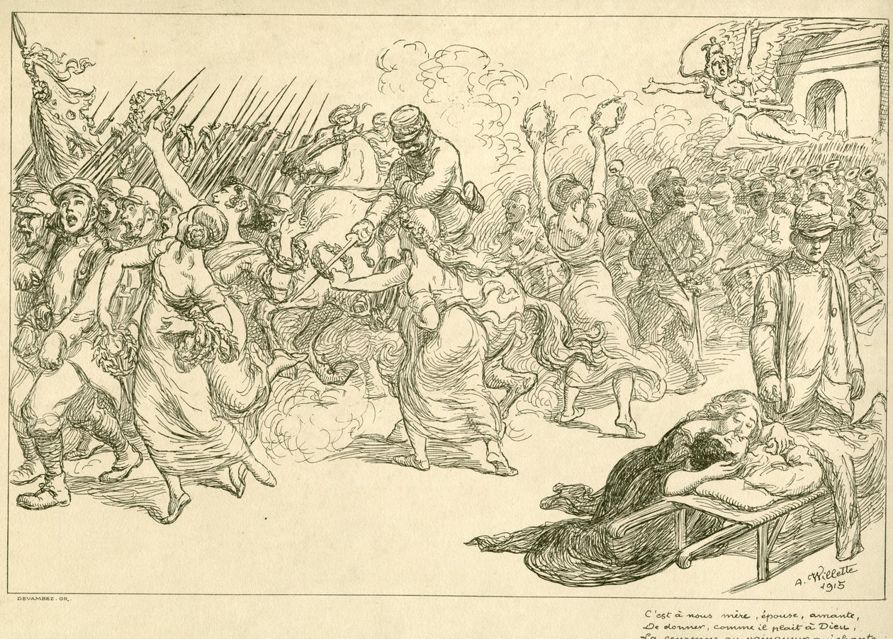 Chant des Girondius - Adolphe Willette