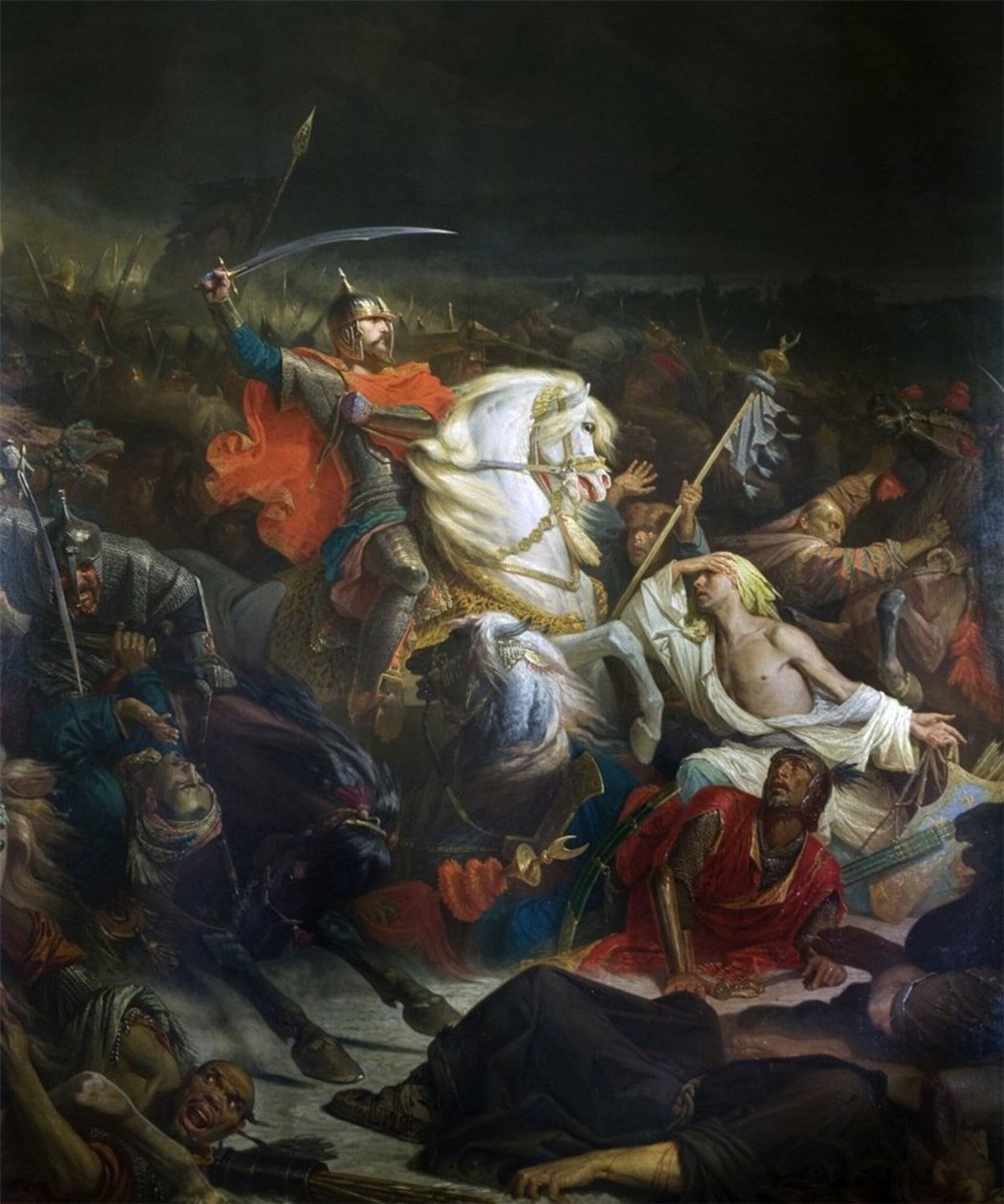 La bataille de Kulikovo (1849) - Adolphe Yvon
