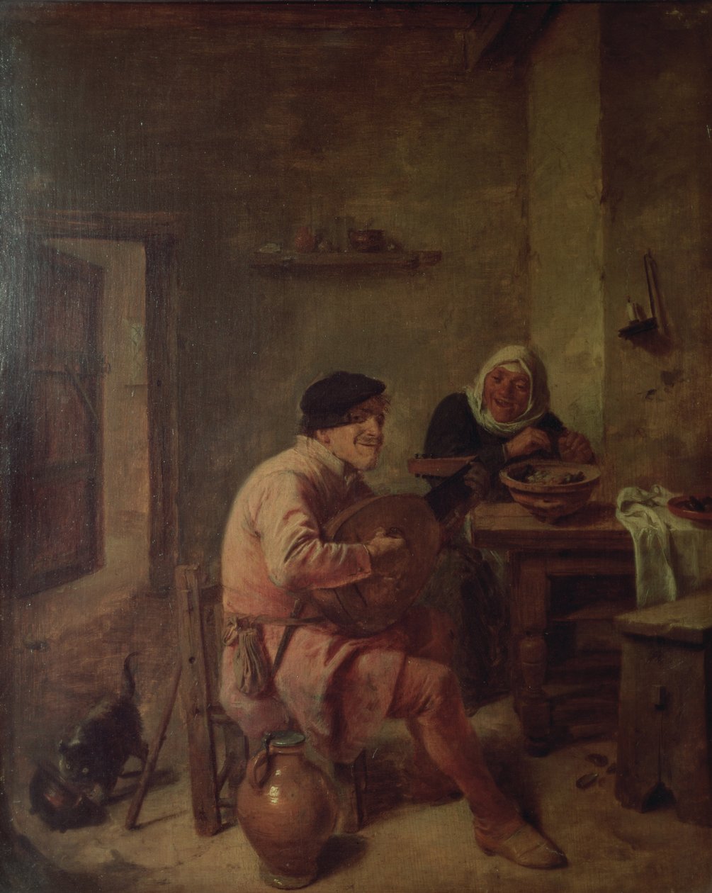 Un intérieur avec des figures - Adriaen Brouwer