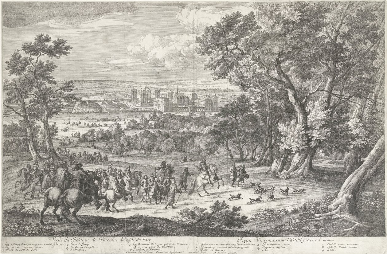 Vue du château et du parc de Vincennes - Adriaen Frans Boudewyns