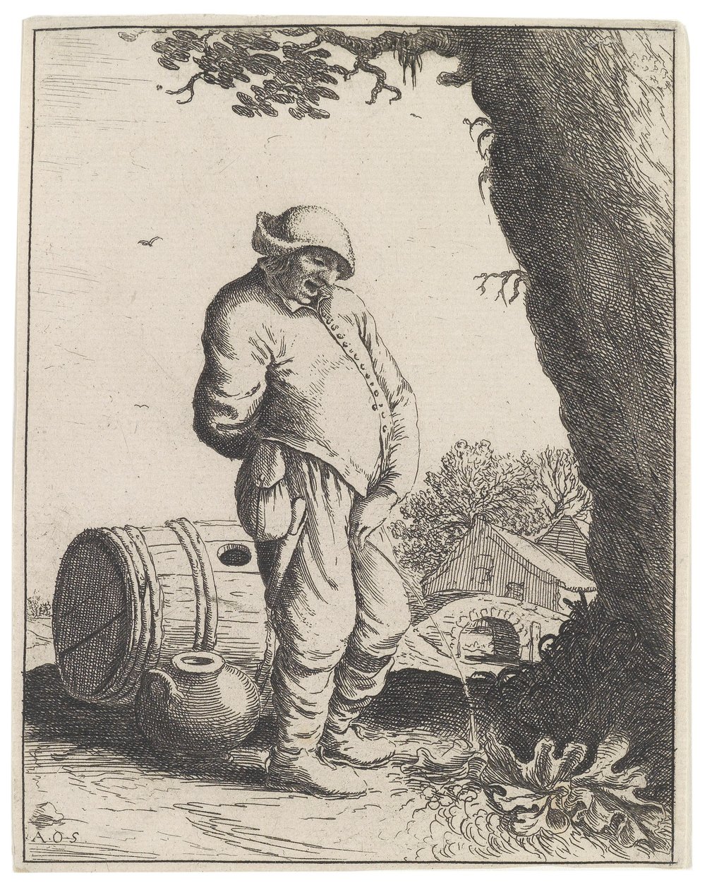 Le Paysan Pissant - Adriaen Jansz. van Ostade