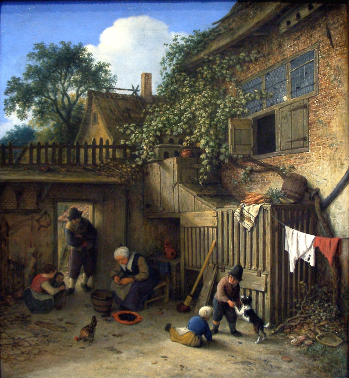 La Cour de la Chaumière - Adriaen Jansz. van Ostade