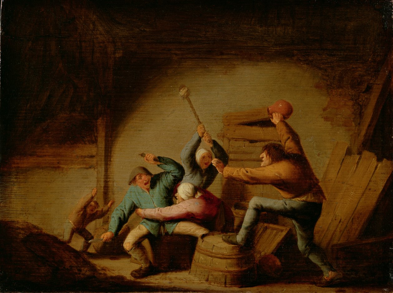 Un combat - Adriaen Jansz. van Ostade