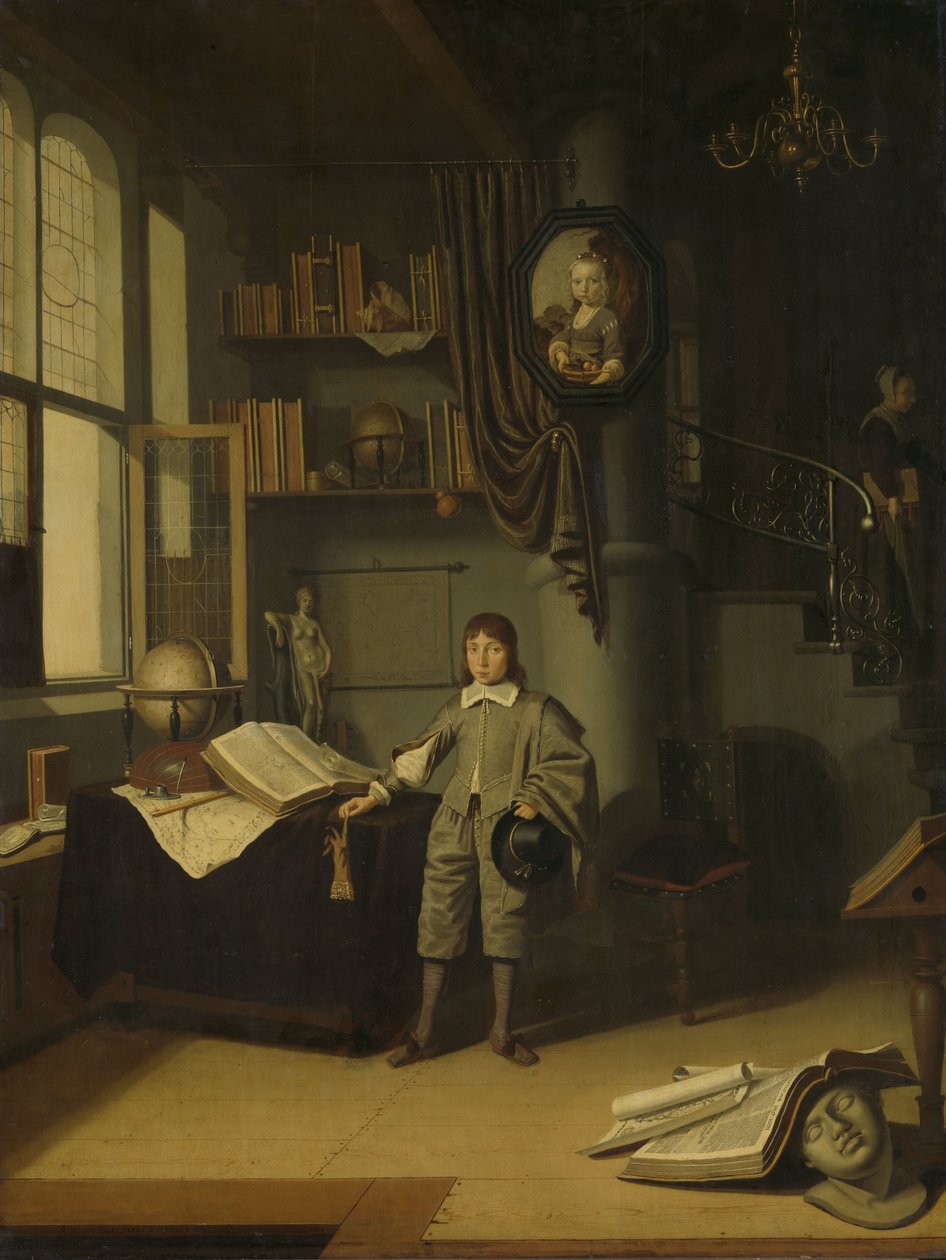 Un jeune homme dans un bureau - Adriaen van Gaesbeeck