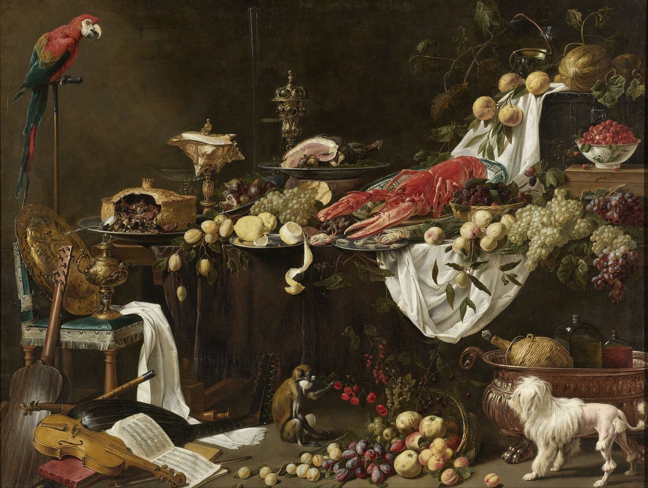 Nature morte de banquet - Adriaen van Utrecht