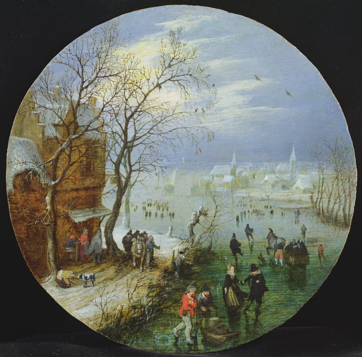 Scène de Patinage en Hiver - Adriaen van de Venne