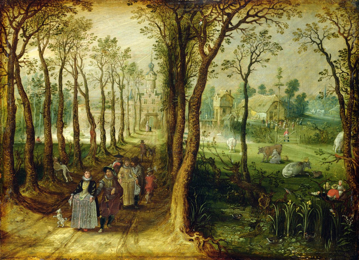 Le château dans le marais - Adriaen van de Venne