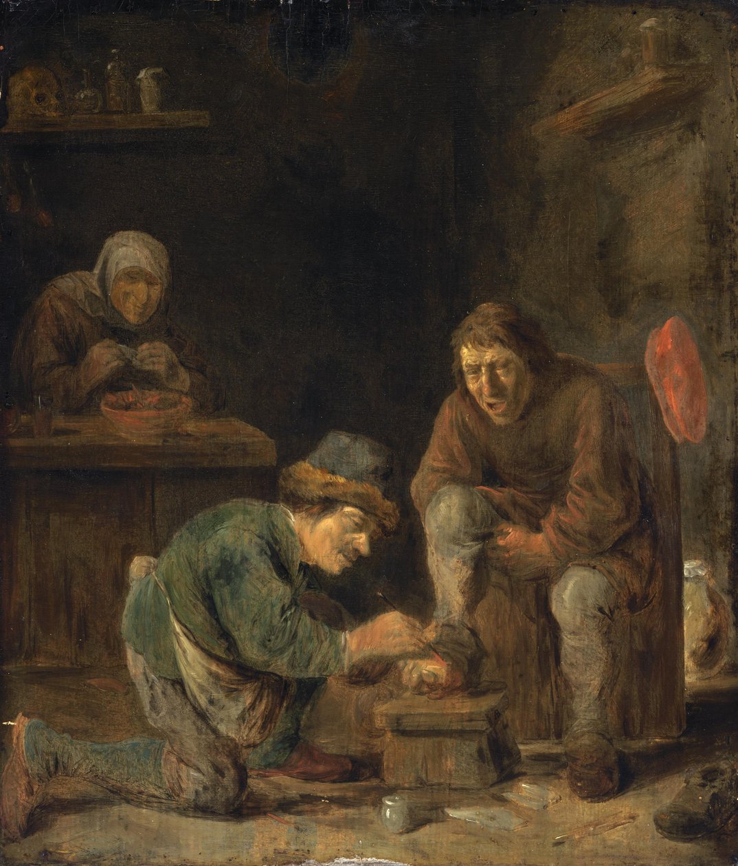 Le médecin des pieds - Adriaen Brouwer