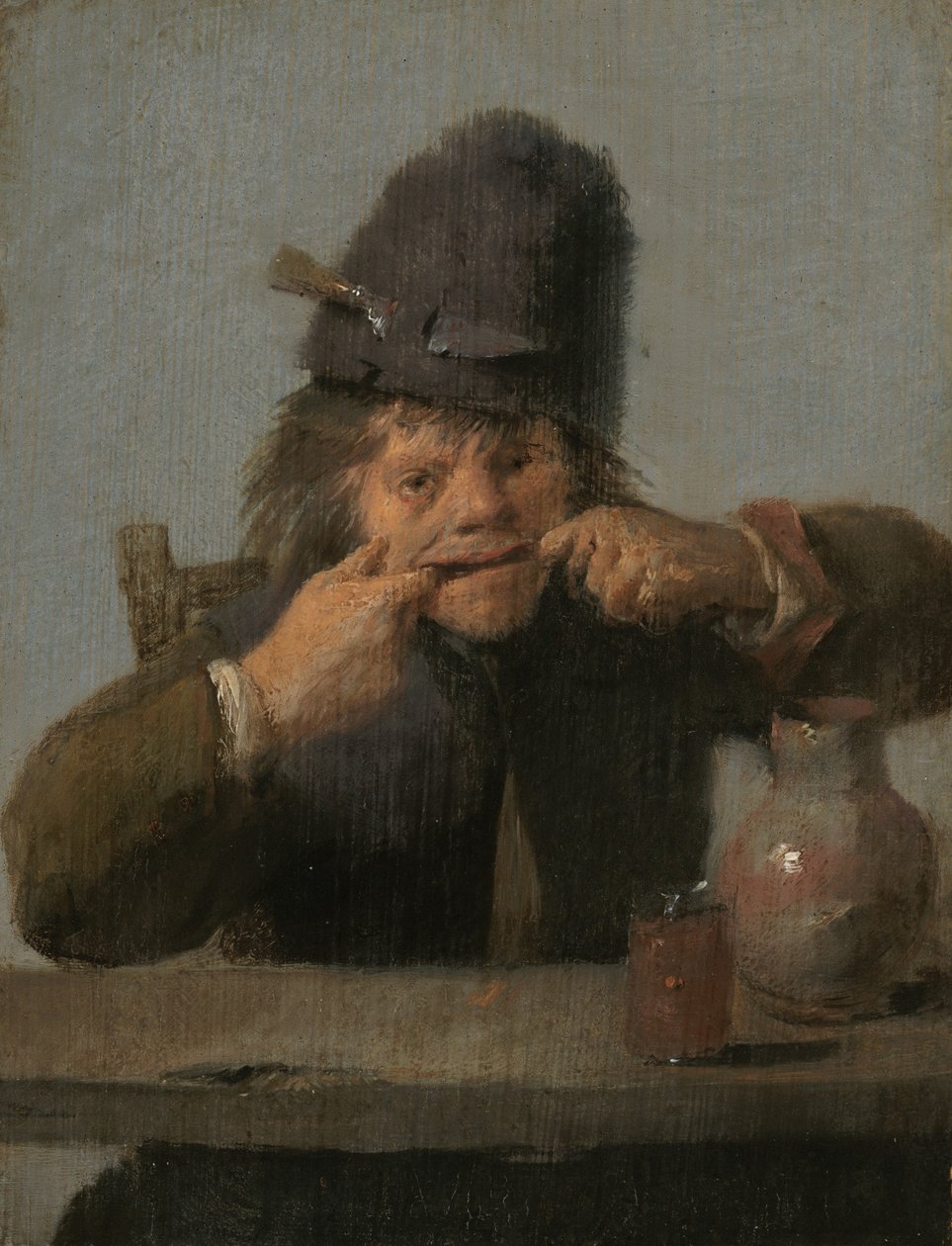 Jeune homme faisant une grimace - Adriaen Brouwer