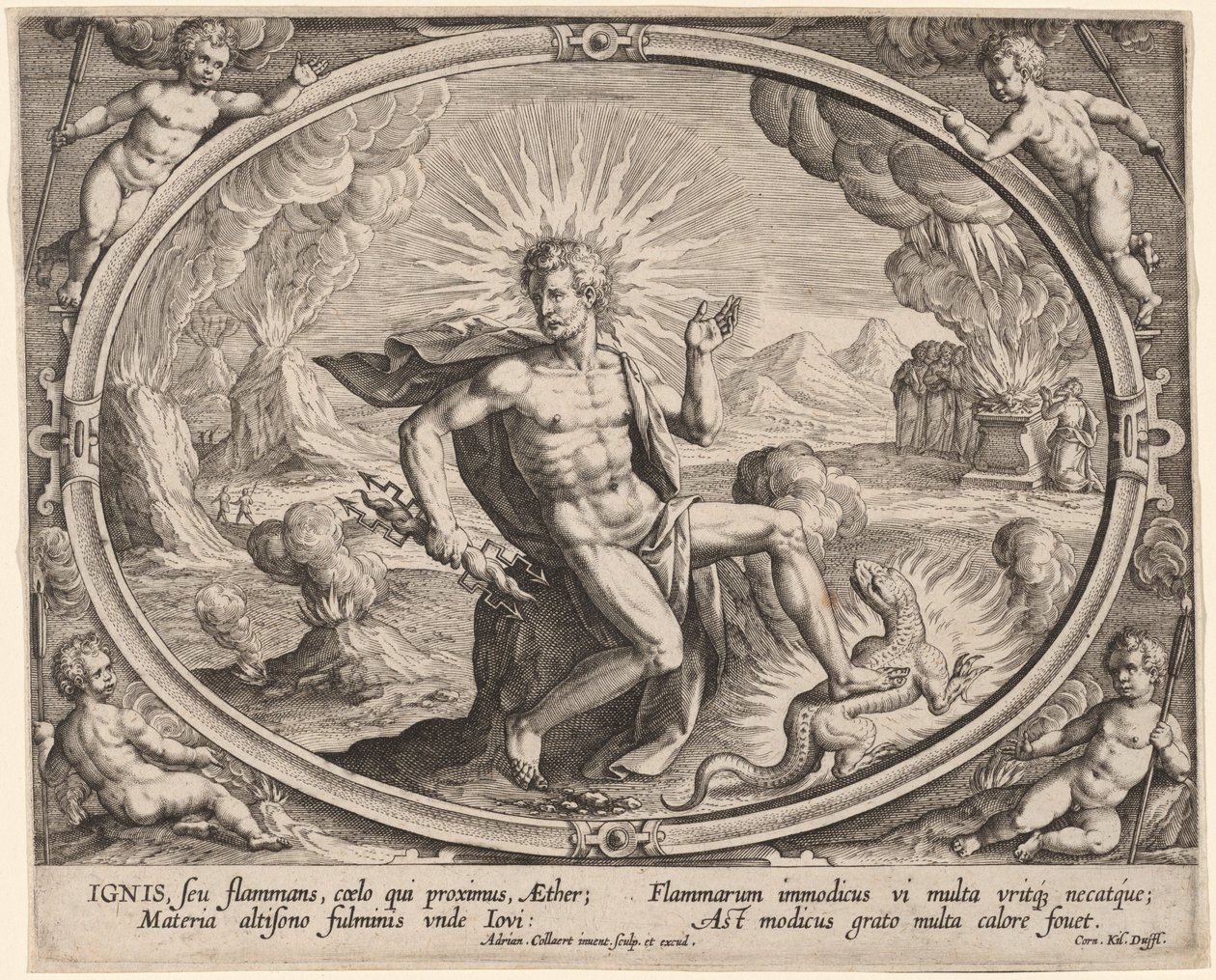 Ignis (Feu) - Adriaen Collaert