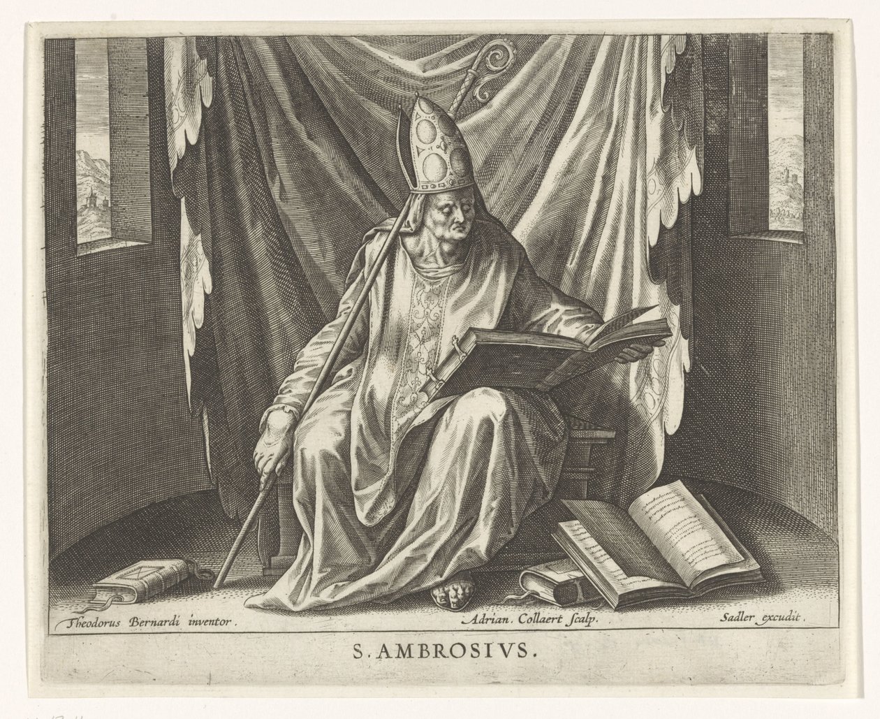 Saint Ambroise - Adriaen Collaert