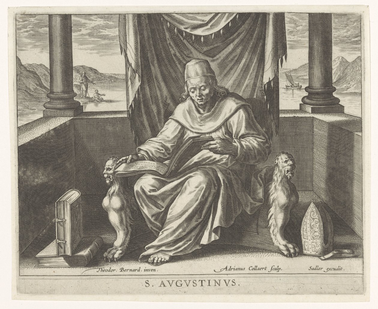 Saint Augustin - Adriaen Collaert