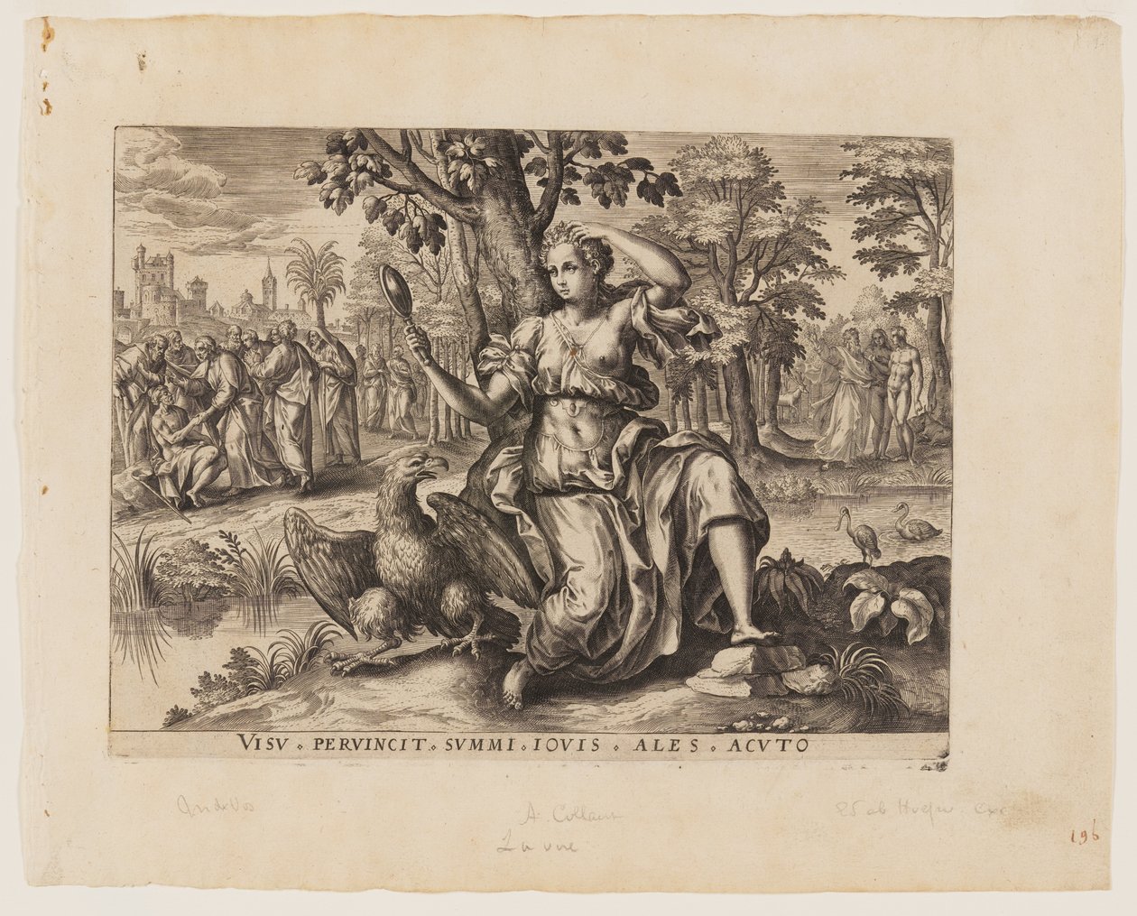 La vue, extrait de Les cinq sens - Adriaen Collaert