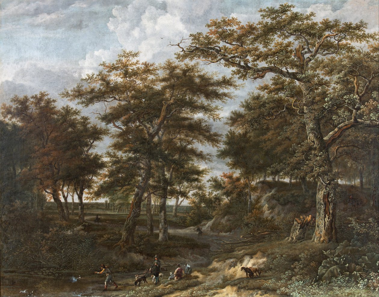Paysage avec chasseurs - Adriaen Hendricksz. Verboom