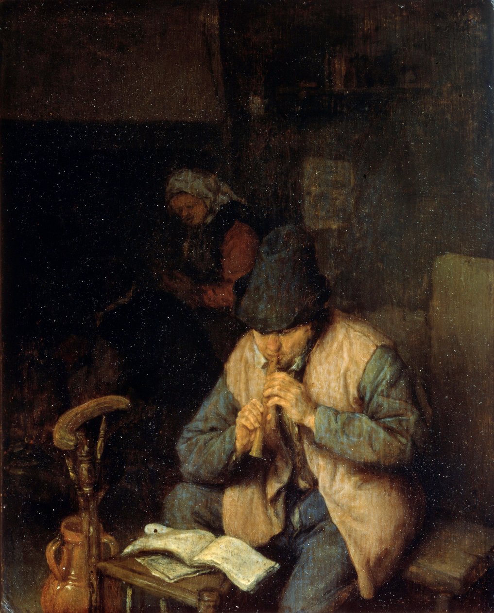 Un flûtiste, vers 1660 - Adriaen Jansz. van Ostade