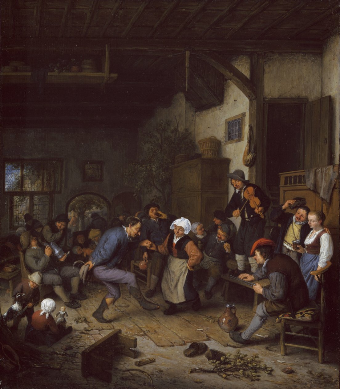 Fêtards dans une auberge, 1674 - Adriaen Jansz. van Ostade