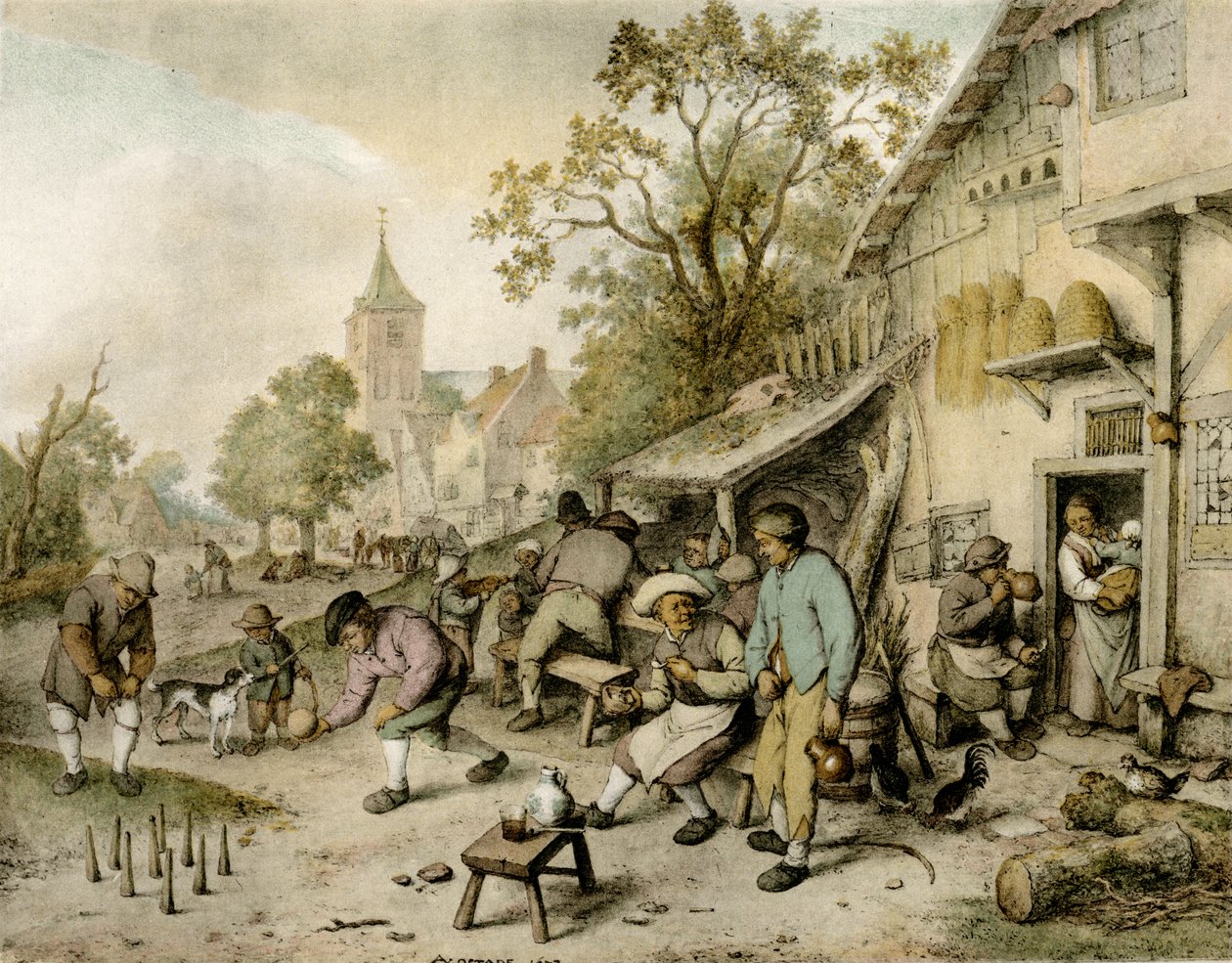 Les joueurs de boules - Adriaen Jansz. van Ostade