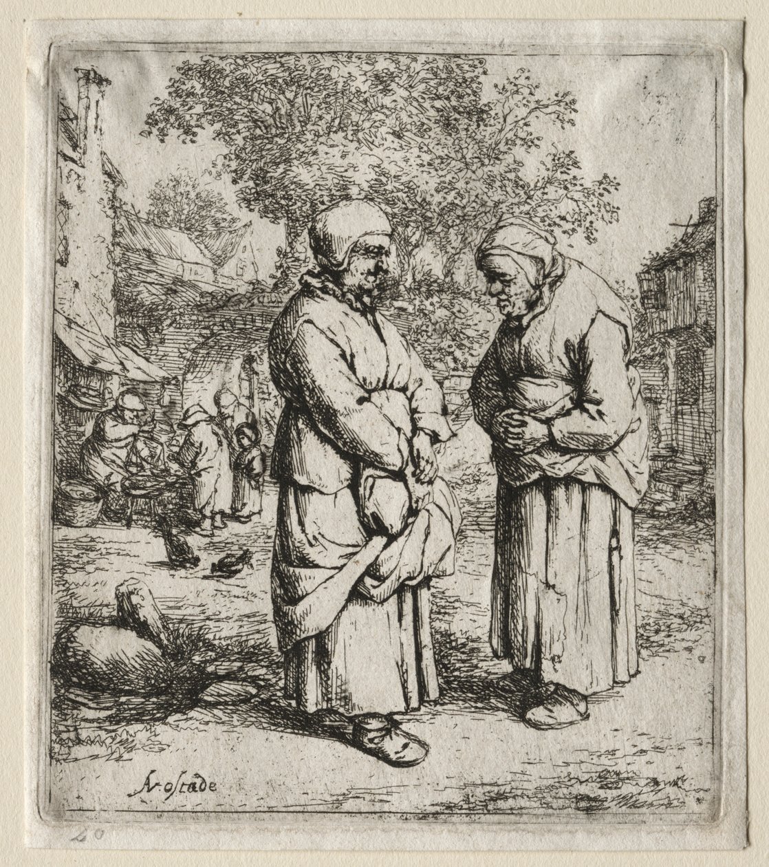 Les deux commères - Adriaen Jansz. van Ostade