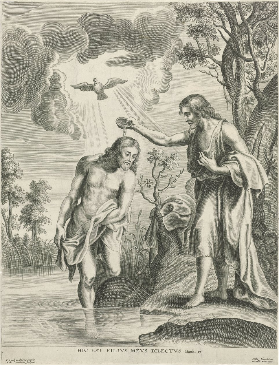 Baptême du Christ - Adriaen Lommelin
