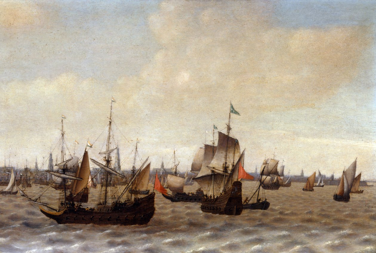 Navigation à Anvers - Adriaen van Diest