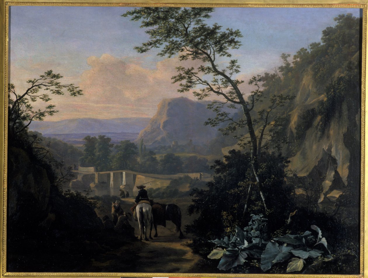 Paysage méridional avec cavalier - Adriaen van Eemont