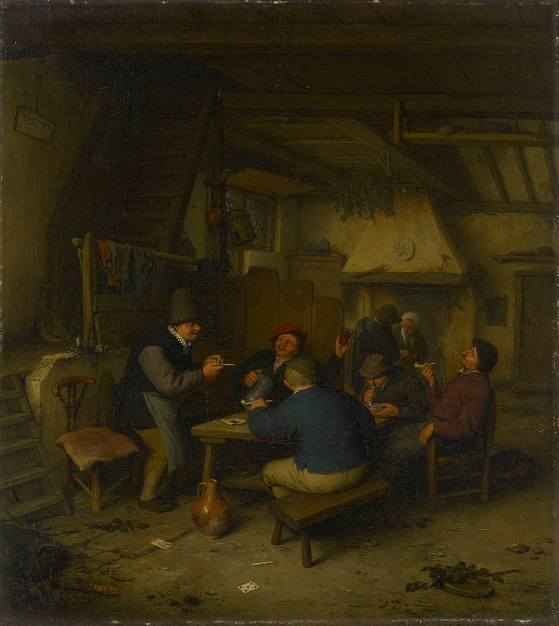 Paysans dans une taverne - Adriaen van Ostade