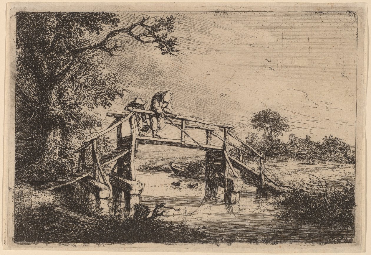 Le pêcheur à la ligne - Adriaen van Ostade